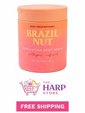 Body Prescriptions Brazil Nut Body Scrub Collagen Infused Exfoliating 23.6 oz